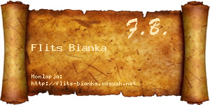 Flits Bianka névjegykártya
